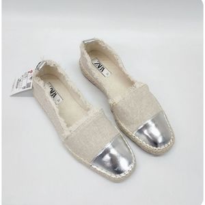 Zara (new with tag) canvas espadrilles. Size EU37